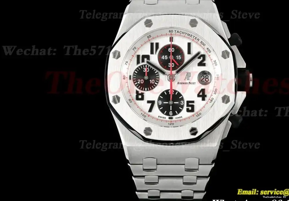 26170ST 42mm Dial Royal SS SS TKF White Oak A7750 Offshore 0418